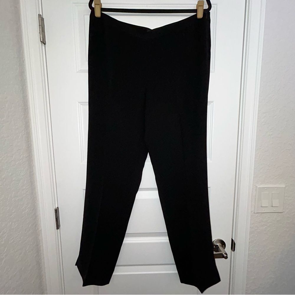 LaFayette 148 New York Bleecker Pull On Side Zipper Dress Slack Pants